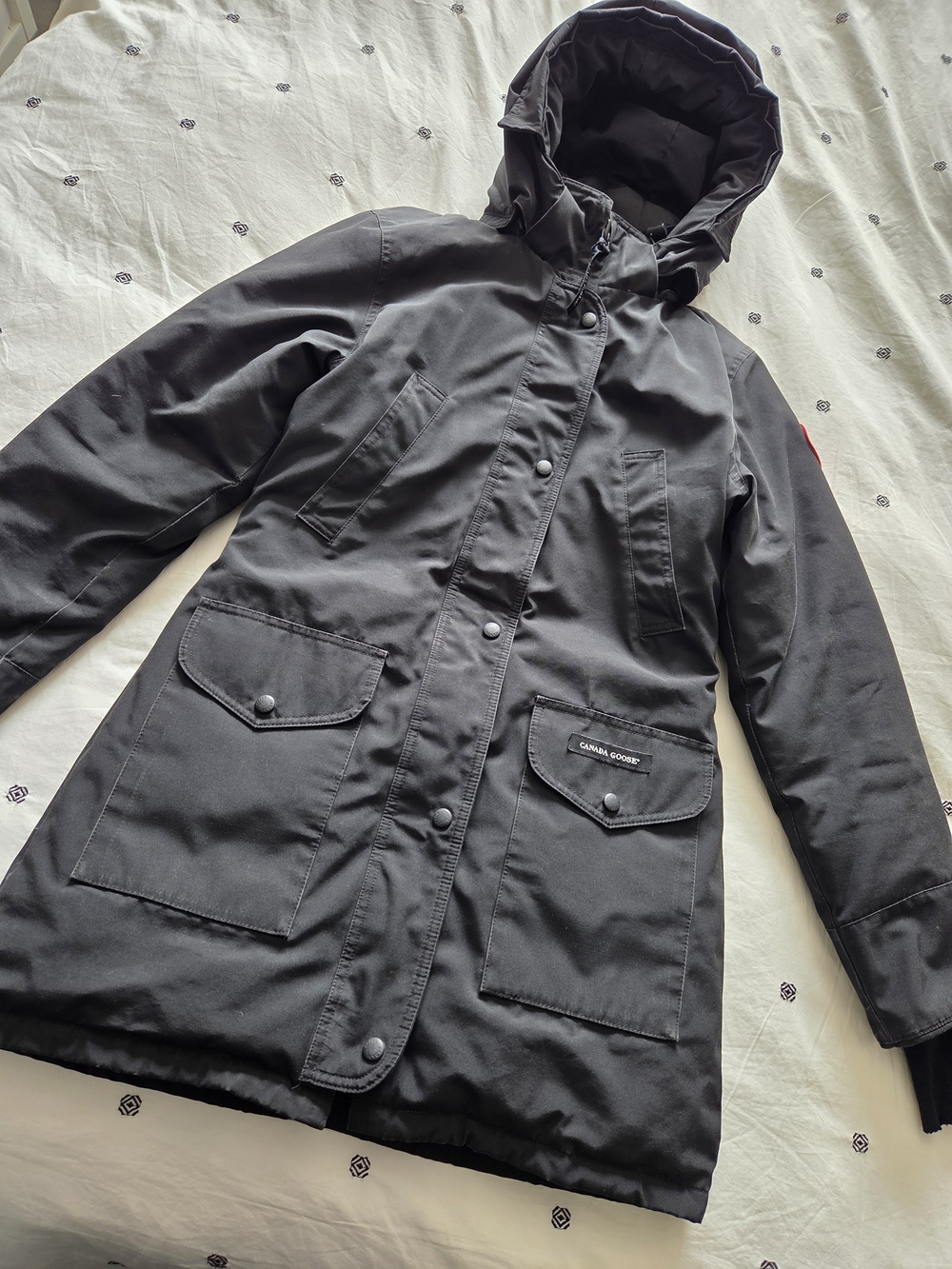 Canada Goose Trillium Parka Black S Small 6550L As Is